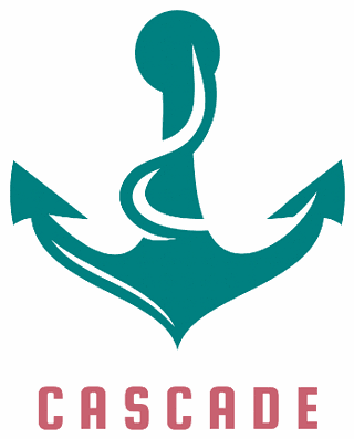 CASCADE logo: teal anchor above the word CASCADE